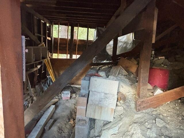 Existing Crawl Space Support Framing
