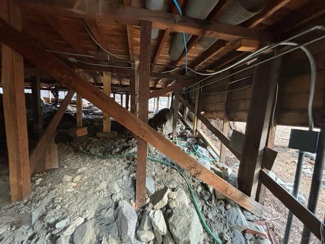 Crawl Space Prior to Structural Upgrades