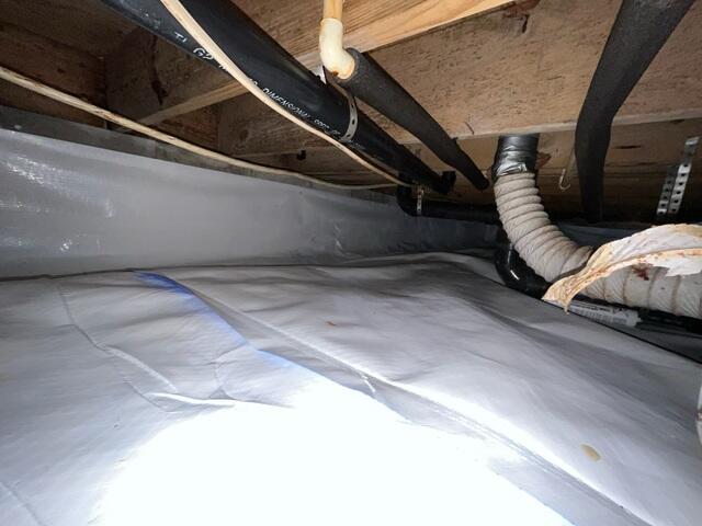 Crawl Space Vapor Barrier Insulated