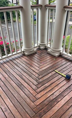 Flooring damaged
