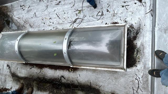 Skylight has a ladge crack