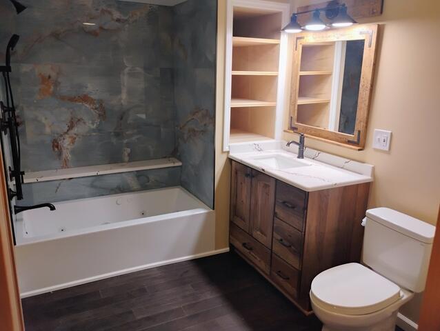 Vanity and Toilet