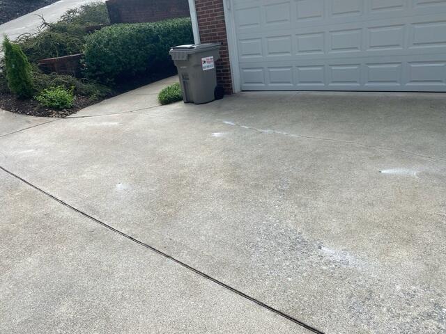 Uneven Concrete Near the Garage