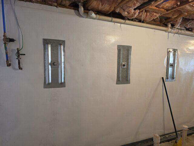 Wall Anchors Installed for Permanent Stabilization