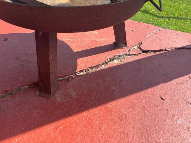 Severe Cracking Across the Front Porch