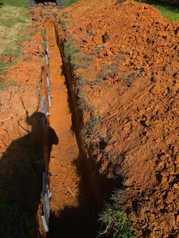 Installing the Exterior Earth Anchors