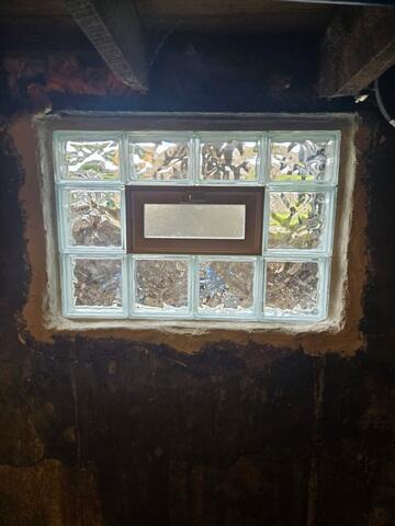 Installing the Vented Glass Block Window