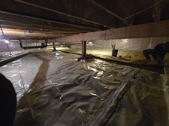 Sagging Crawl Space Beam