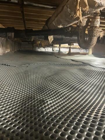 Drainage Matting Installed