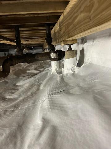 Piers and Supports Wrapped