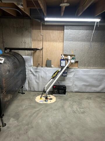 Basement Waterproofing with New Slab Floor
