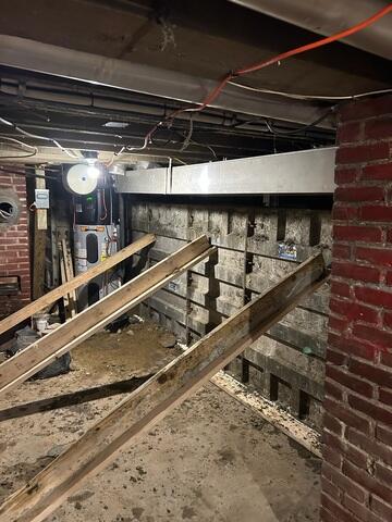 During StableLock Wall Installation