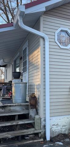 New Downspout dropped down to a underground drain tile.