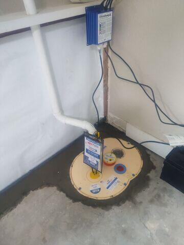 Complete Basement Waterproofing Installation