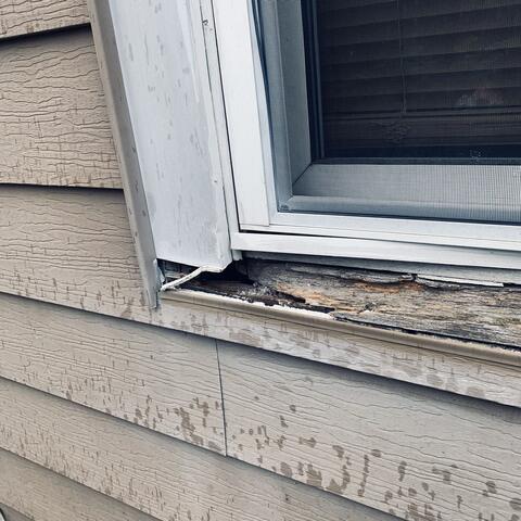 Window Frame Damaged
