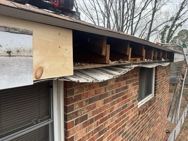 Fascia is removed