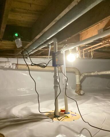 Upgraded Sump Pump System