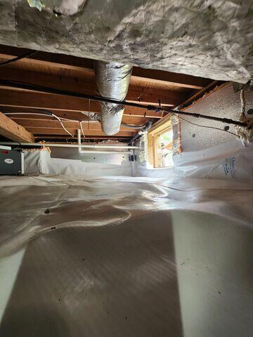 The CleanSpace Liner acts isolates the home from the earth, better than a vapor barrier.