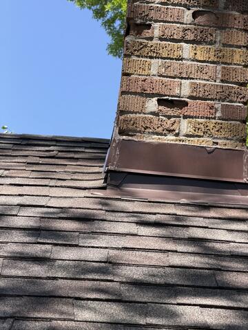 Chimney Flashing Damaged