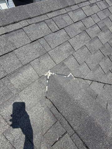Old repair that failed