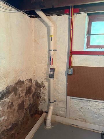 Interior Radon Piping