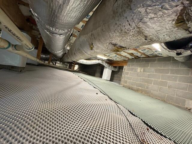 Drainage Matting Installed