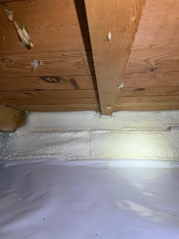 After Photo Crawl Space