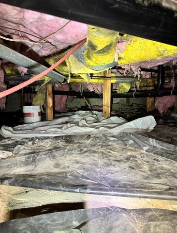 Destroyed Crawl Space