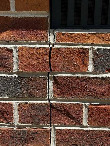 Exterior Wall Crack