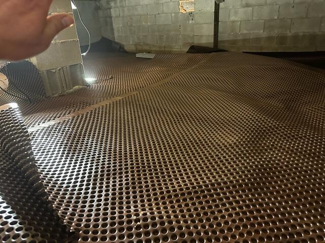 Drainage Matting Installed