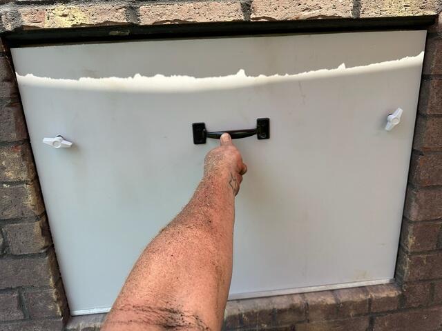 New Crawl Space Door