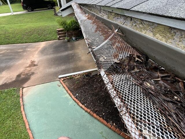Gutter Screens are damaged
