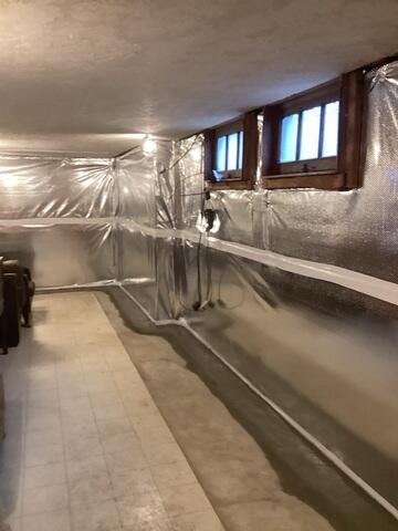 Waterproofed Basement Wall!