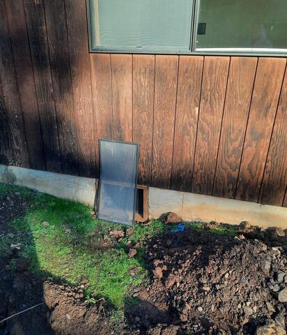 Old Crawl Space Entry