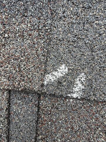 Marking the hail damage
