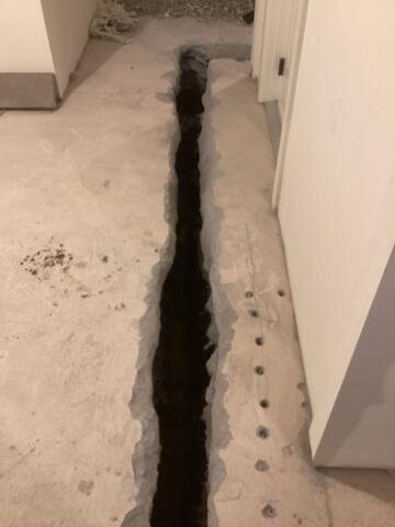 Concrete Removal for Drainage System
