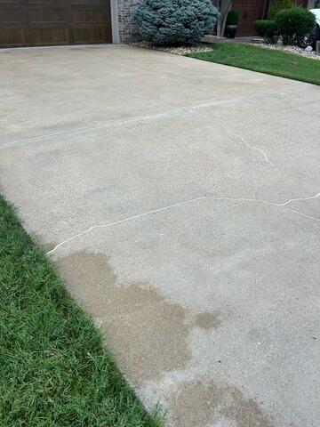 Driveway Pressure Washed
