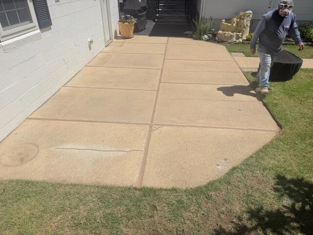 Lifted and Leveled Patio