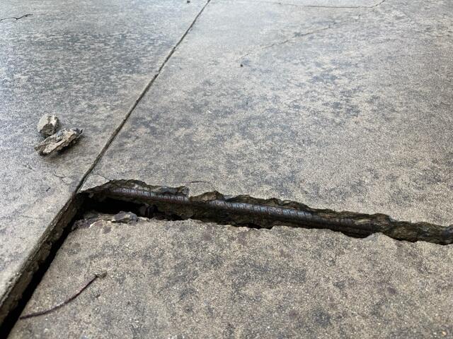 Severe Concrete Separation