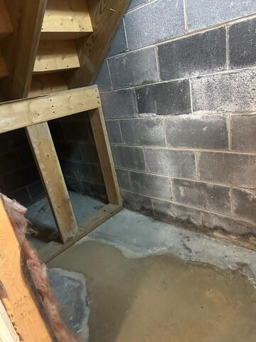 Efflorescence on Basement Walls