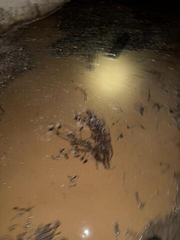 Puddles in Crawl Space