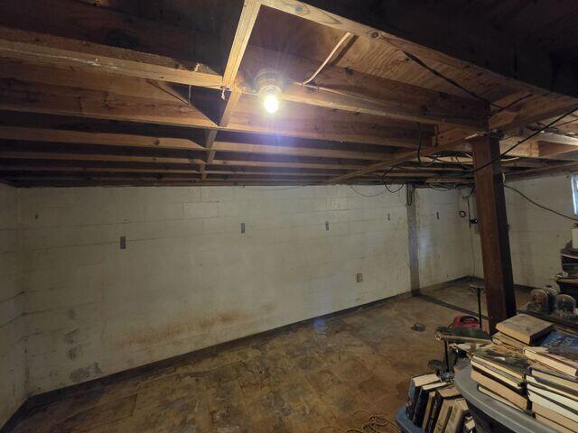 Basement Wall Before