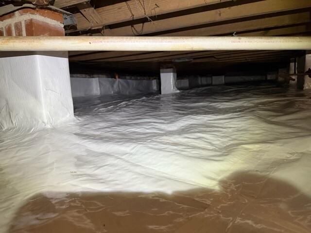 The CleanSpace Liner is infused with an antimicrobial to keep your crawl space cleaner and healthier.