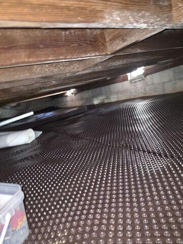 Installation of Drainage Matting
