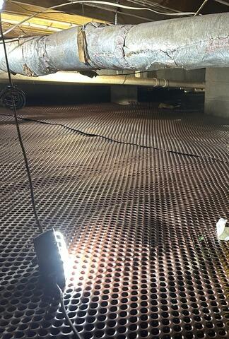 Drainage Matting Installed