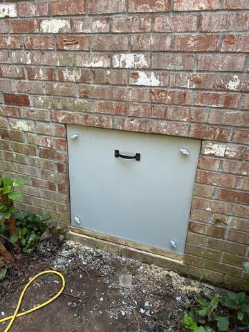 New Crawl Space Door
