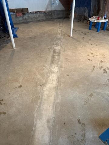 Feed Line Concreted