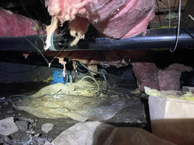 Messy, Dirty Crawl Space