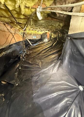 Crawl Space Protected from Water
