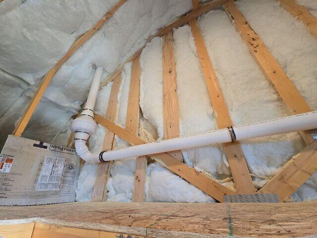 Fan in attic